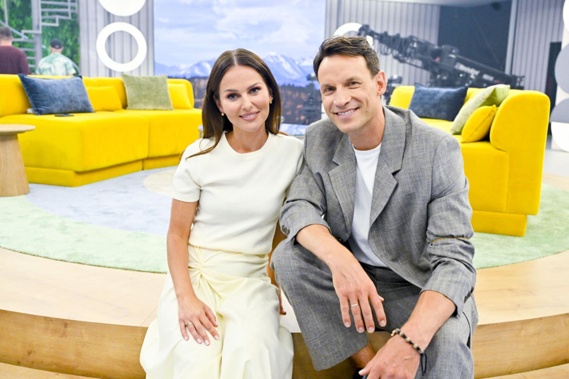 Tomasz Wolny i Paulina Sykut w "Halo tu Polsat"