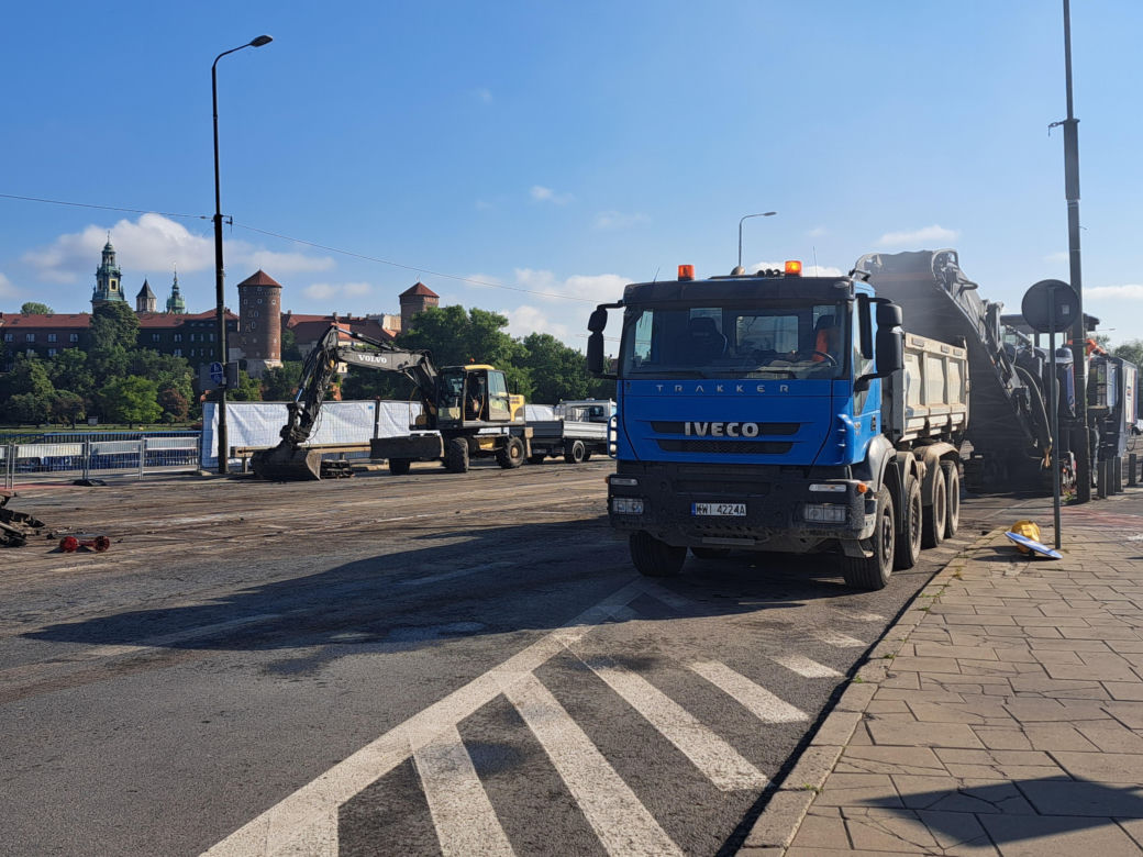 Remont mostu Grunwaldzkiego w Krakowie