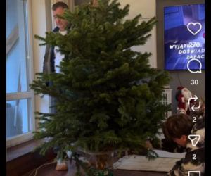 Jacek Rozenek - święta z żoną i synami