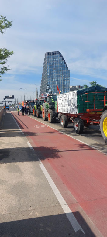 Protest rolników w Poznaniu