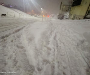 Olsztyn zasypany śniegiem