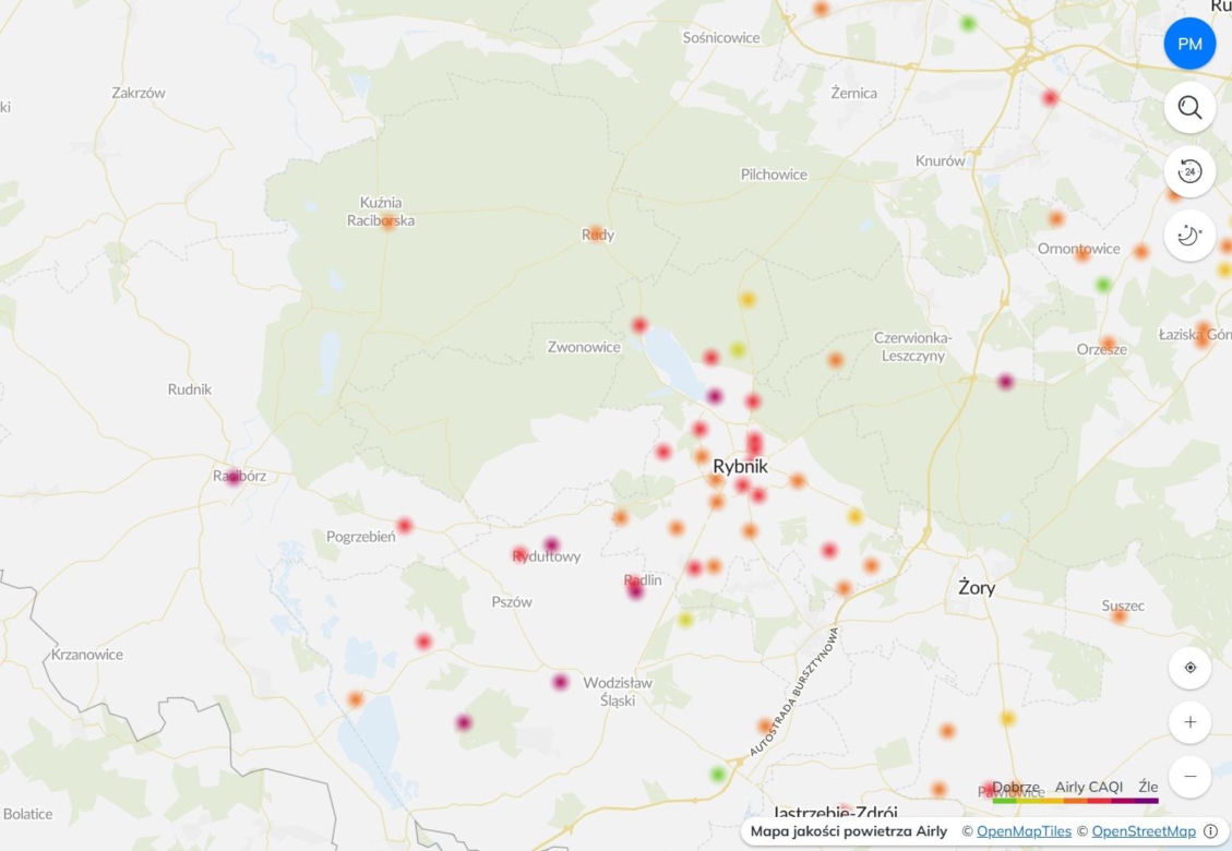 Zła jakość powietrza w woj. śląskim. Mieszkańcy otrzymali alerty RCB