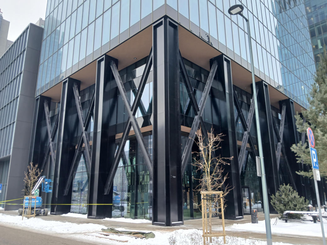 Studio A w Warszawie pod koniec budowy