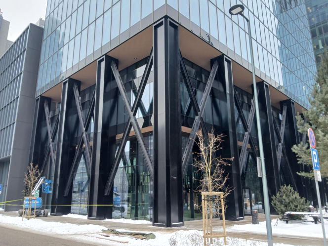 Studio A w Warszawie pod koniec budowy