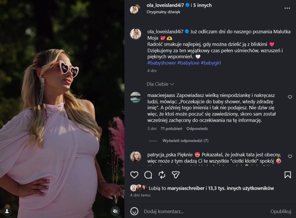 Wielkie baby shower Oli Tomali