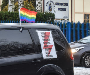 Międzymiastowy protest samochodowy pod Radiem Maryja. Strajkowali w Święto Trzech Króli