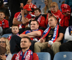 Tak kibice Wisły Kraków bawili się na trybunach. Znajdź się na zdjęciach