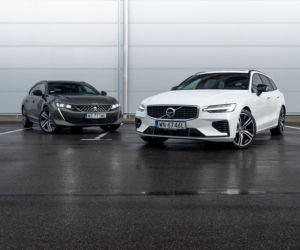 Volvo V60 T8 Twin Engine AWD R-Design AT8 vs. Peugeot 508 SW GT 2.0 BlueHDI 177 KM AT8