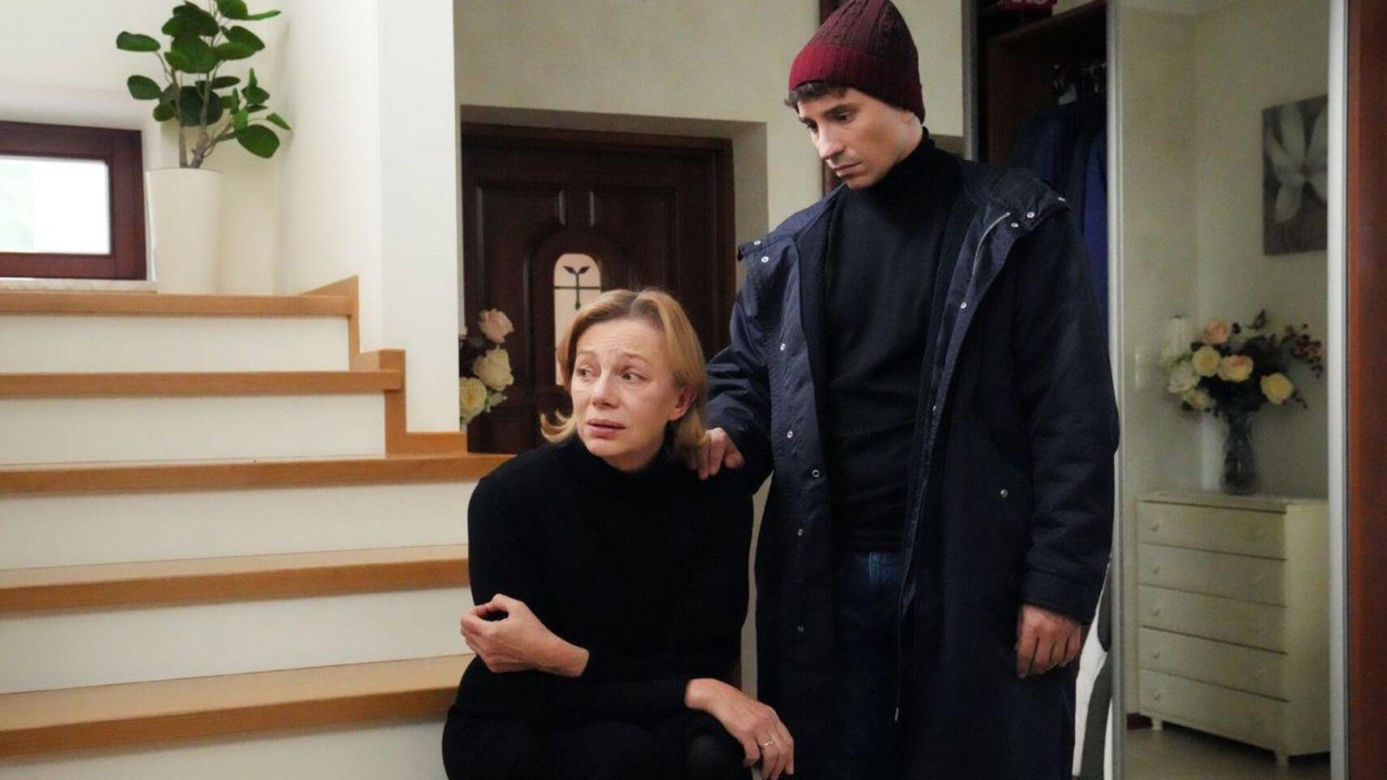 Barwy szczęścia odc. 3185. Wanda (Maja Barełkowska), Tomasz Kępski (Jakub Sokołowski)