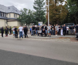 Protest górników i hutników
