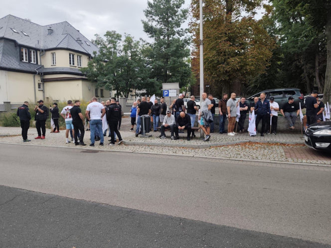 Protest górników i hutników