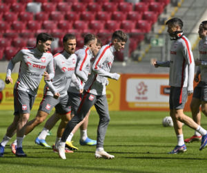 Trening reprezentacji Polski przed meczem ze Szwecją