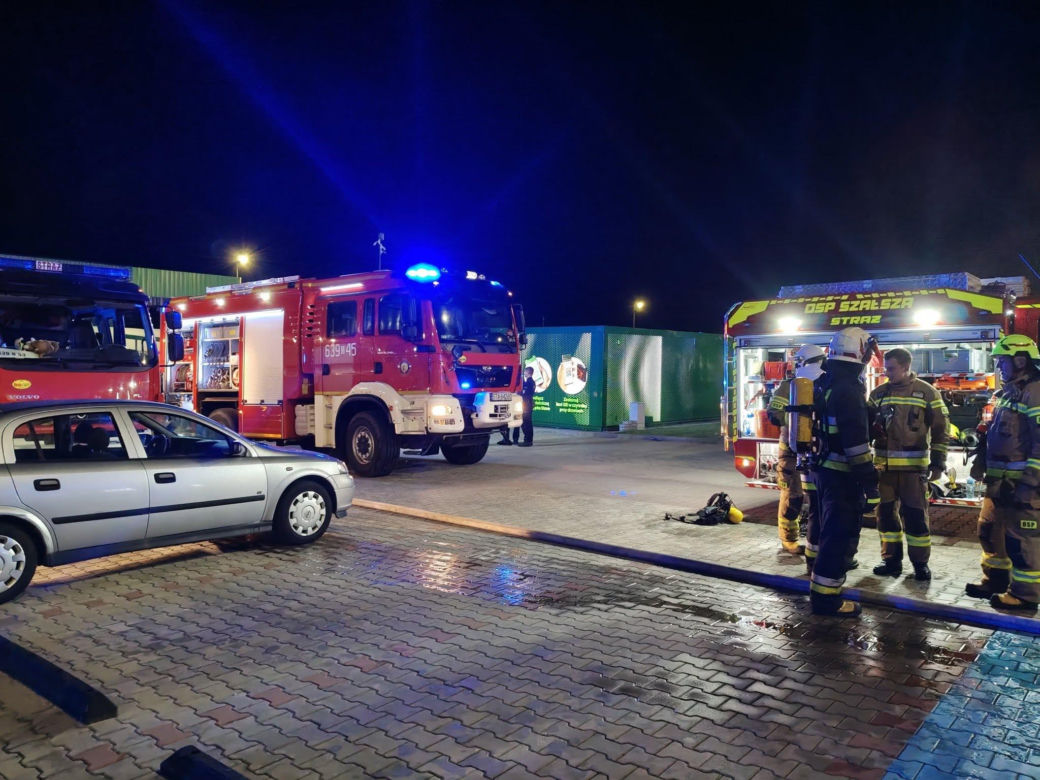 Pożar centrum dystrybucyjnego Żabki
