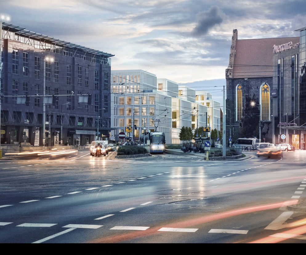 Nowy biurowiec na placu Nowy Targ
