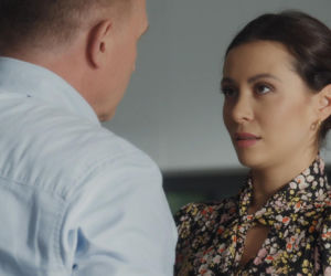 M jak miłość. Joanna (Dominika Sakowicz), Artur Rogowski (Robert Moskwa)