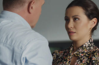 M jak miłość. Joanna (Dominika Sakowicz), Artur Rogowski (Robert Moskwa)