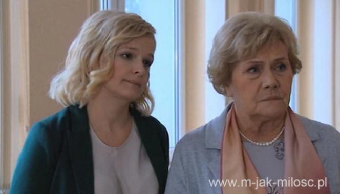 M jak MIŁOŚĆ odc. 992. Barbara Mostowiak (Teresa Lipowska), Marta (Dominika Ostałowska)