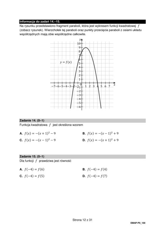 Matura 2024 - ARKUSZ CKE z matematyki (pp, stara formuła)
