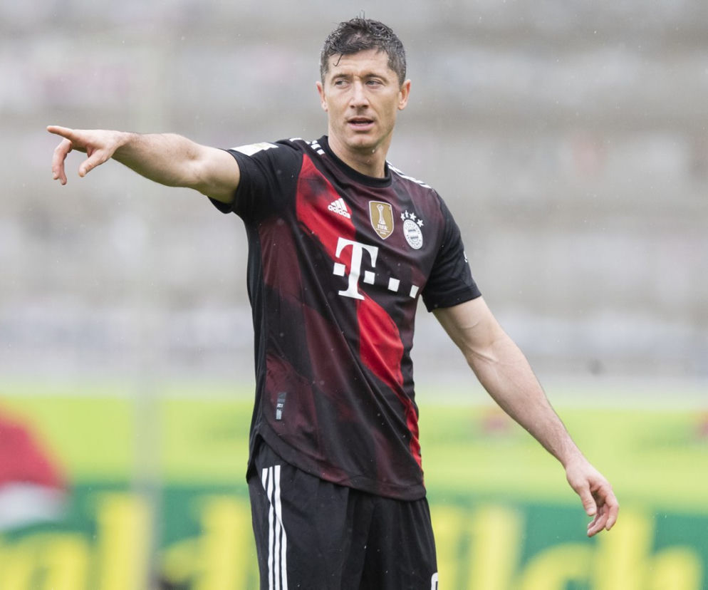 Robert Lewandowski w meczu z Freiburgiem