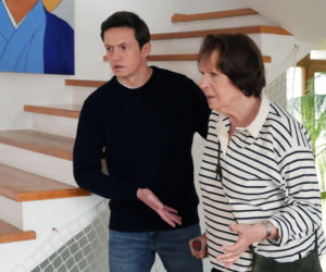 Barwy szczęścia, odcinek 3416: Barwy szczescia Piotr Ligienza (Modrzycki) Elzbieta Kijowska (mama Modrzyckiego)