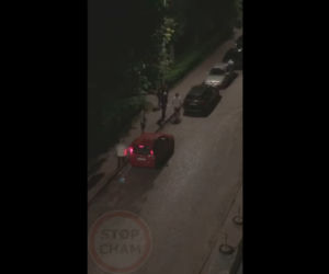 Wielka AWANTURA! Szarpanina, próba rozjechania ludzi i ucieczka