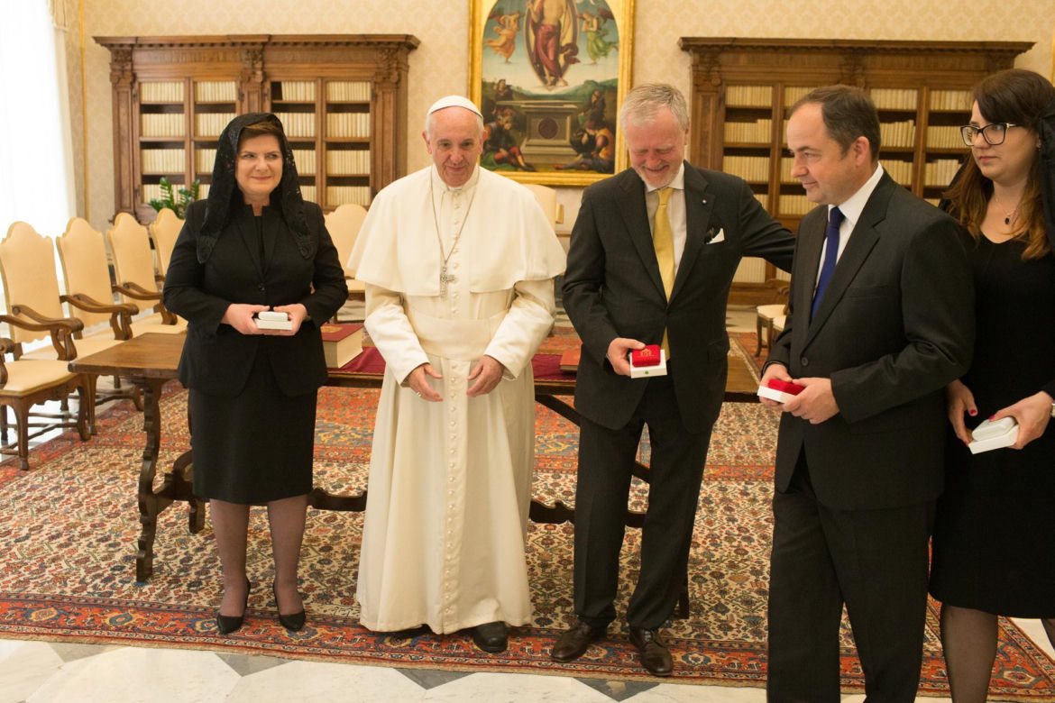Znani polscy politycy z papieżem Franciszkiem