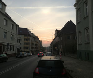 Ulica Jagiellońska o poranku