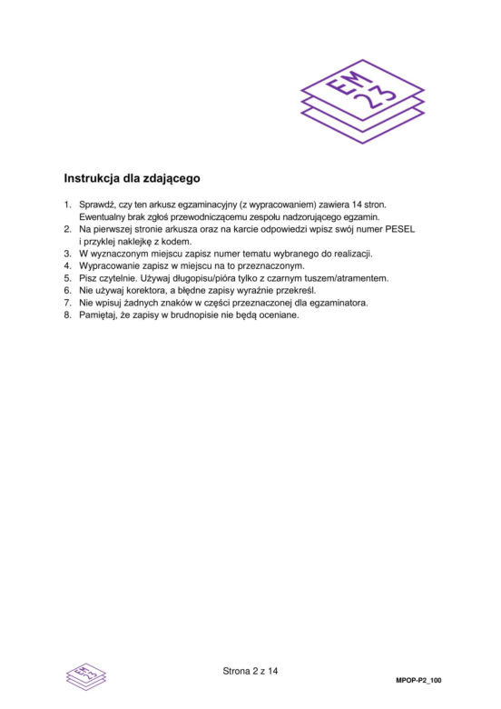 Matura 2026: polski 4.05.2026r. Arkusze CKE, poziom podstawowy [Formuła 2023]
