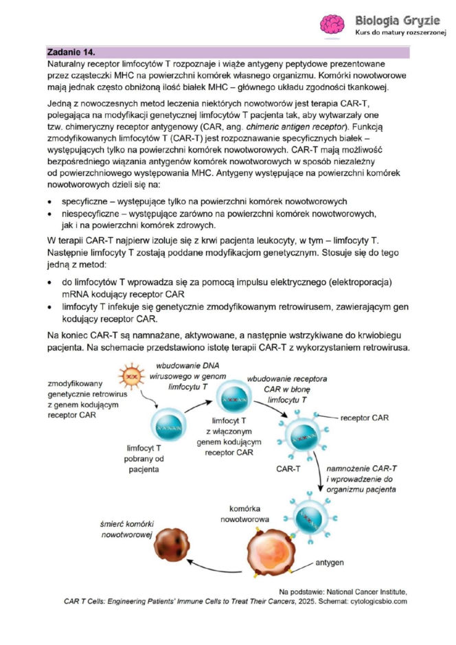 Odpowiedzi do arkusza maturalnego CKE - biologia rozszerzona 2026