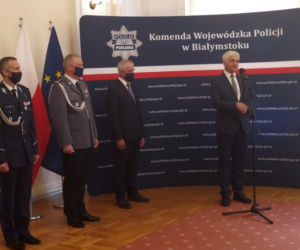 Święto policji inne niż zwykle. Tak wyglądały obchody w Białymstoku [ZDJĘCIA]