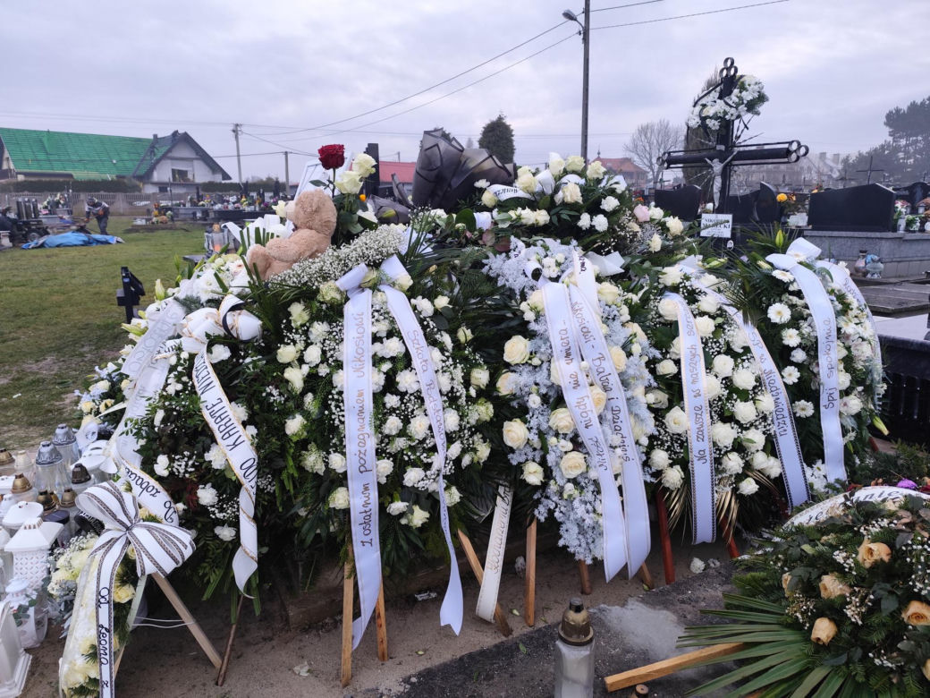 Tak wygląda grób 11-letniego Nikodema Mareckiego dwa dni po pogrzebie