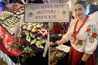 XX Dożynki Rybackie pod Lublinem. Goście ustawiali się w kolejce po rybne specjały