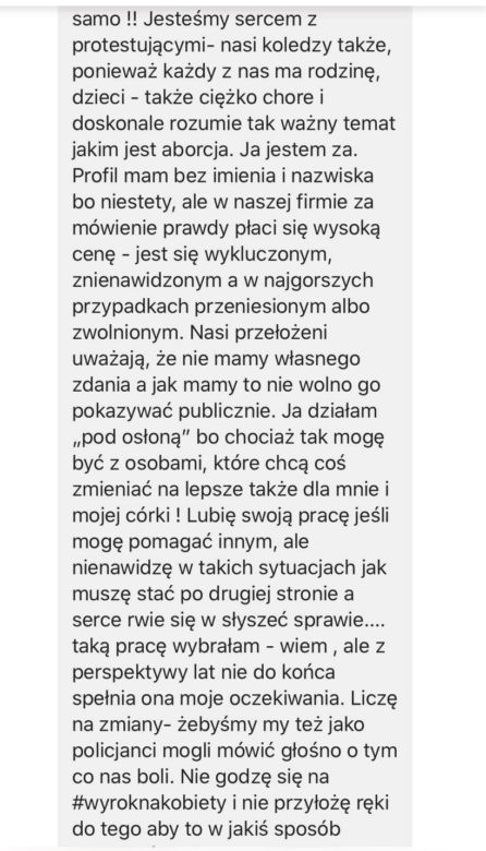  Anita Sokołowska wspiera Strajk Kobiet. Namawia policję do buntu