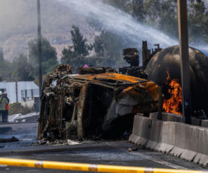 Potężny wybuch na ruchliwej trasie! Wiele ofiar