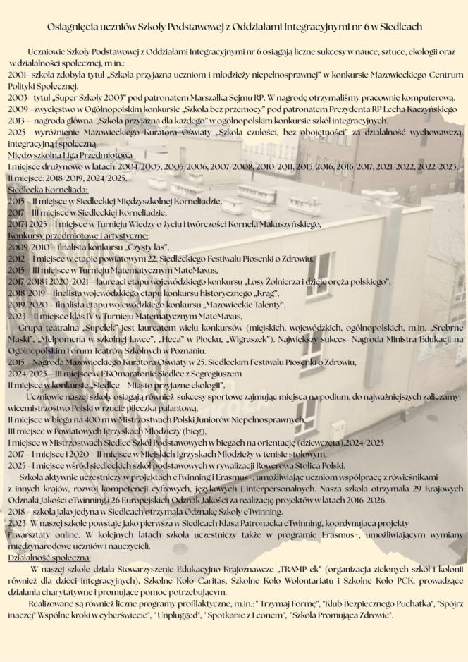 Siedlecka „Szóstka” uczciła potrójny jubileusz