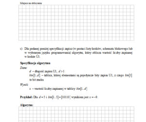 Matura 2013, informatyka poziom rozszerzony