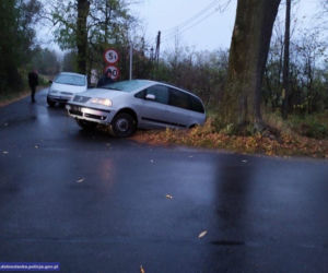 Pijany kierowca zepchnął samochód z 4-letnią dziewczynką do rowu