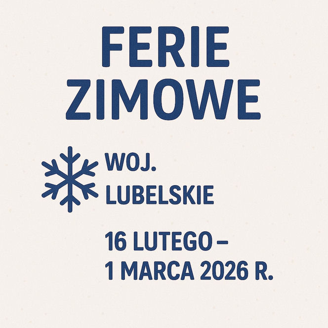 Ferie zimowe 2025/2026