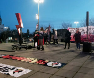 Strajk Kobiet w Szczecinie: Manifestacja na placu Solidarności - 28.01.2021
