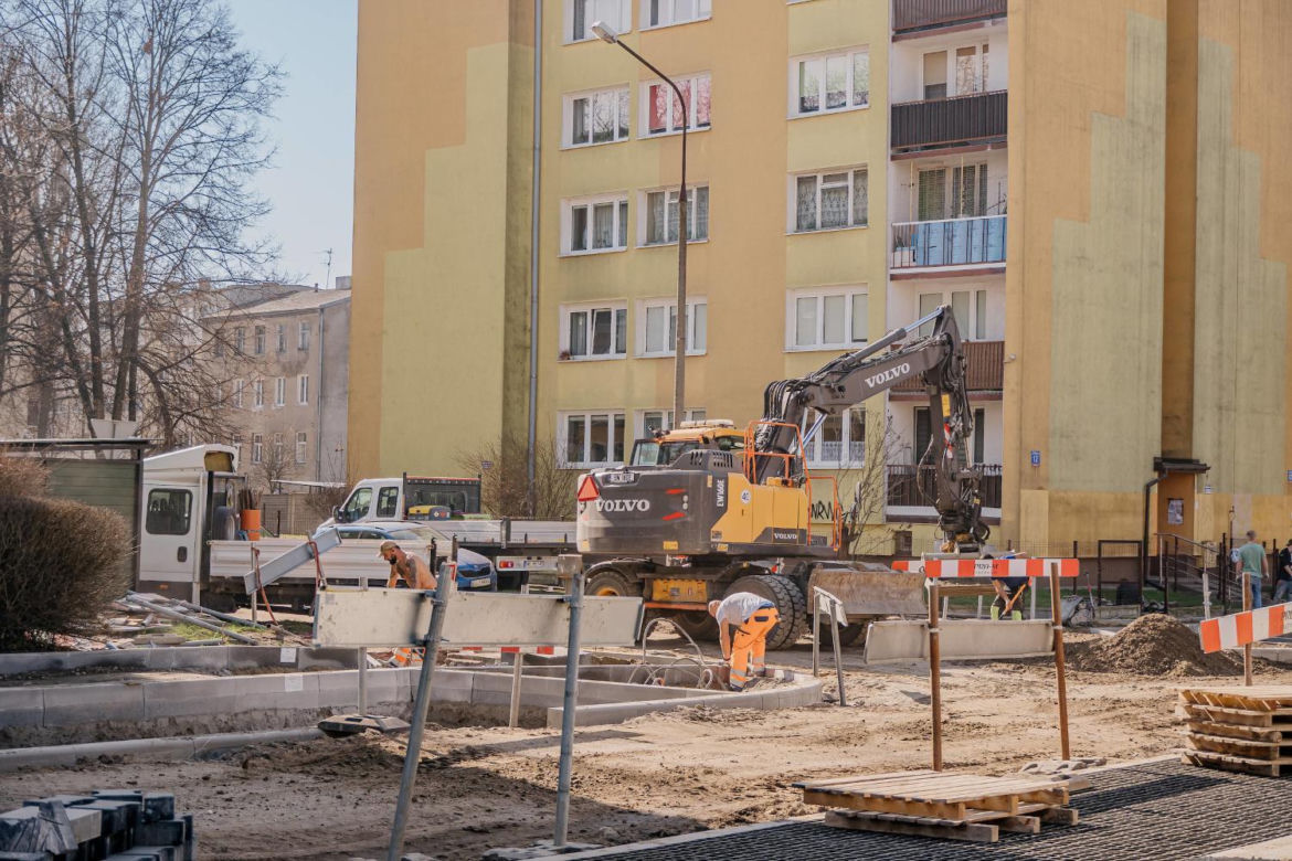 Remont ul. Długosz i Okrzei w Łodzi
