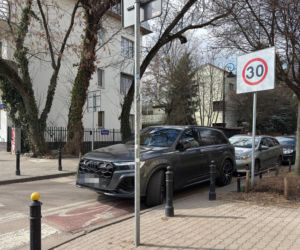 Tomasz Karolak parkuje jak król na włościach