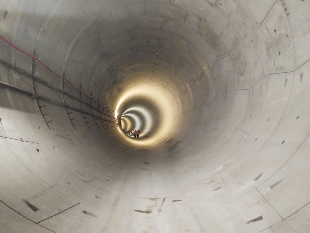 TBM Faustyna wydrążyła już 375 metrów jednotorowego tunelu