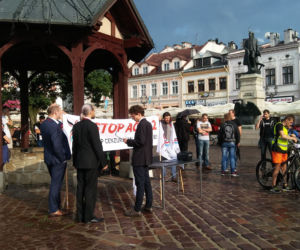 Protest przeciwko ACTA w Rzeszowie