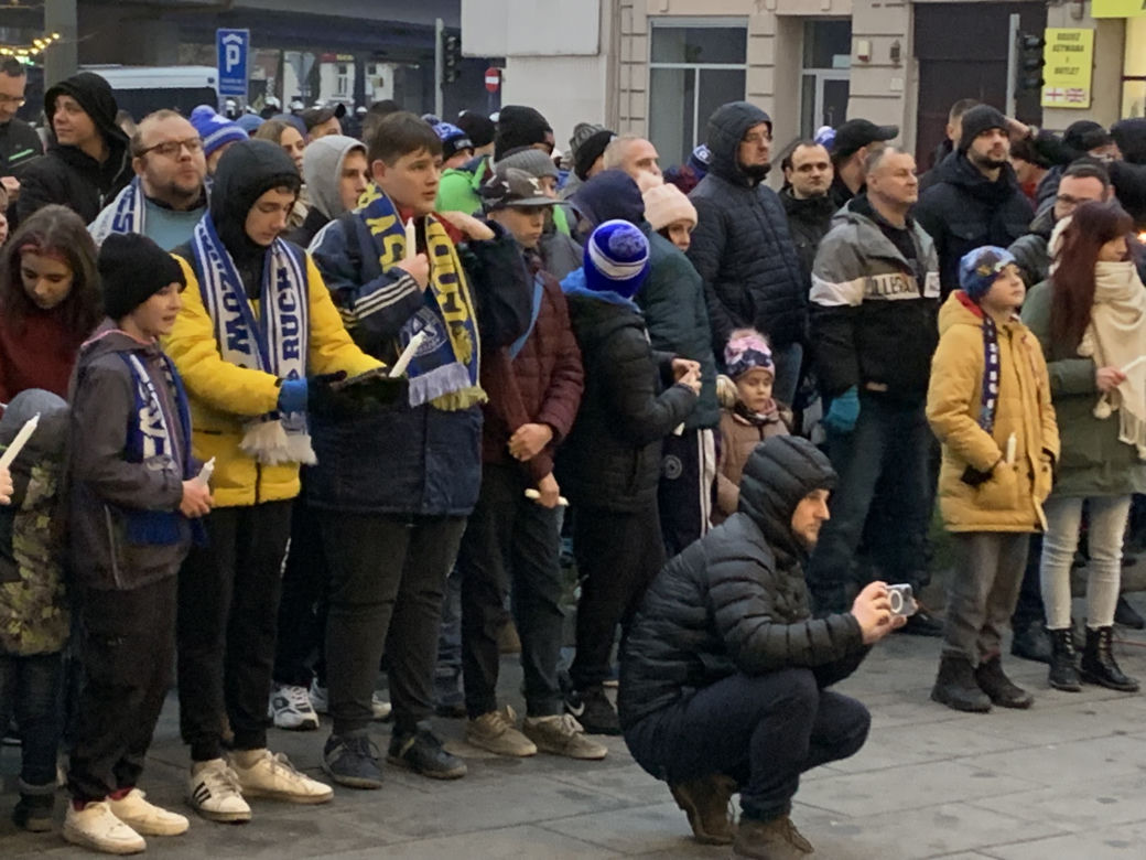 Protest kibiców Ruchu Chorzów w sprawie stadionu 