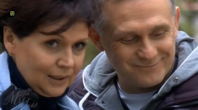 M jak miłość odcinek 1204. Artur Rogowski (Robert Moskwa), Marysia (Małgorzata Pieńkowska)
