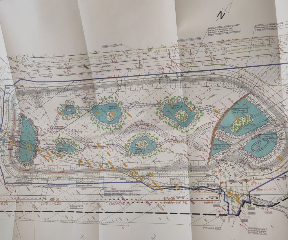 Plan zbiornika przeciwpowodziowego na osiedlu Nad Potokiem