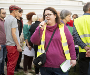 Protest w Piasecznie przeciwko Data Center