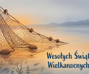 Religijna kartka na Wielkanoc