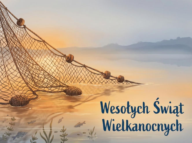 Religijna kartka na Wielkanoc