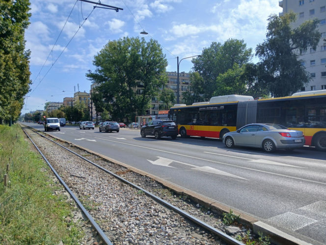 Al. Waszyngtona w Warszawie przed remontem